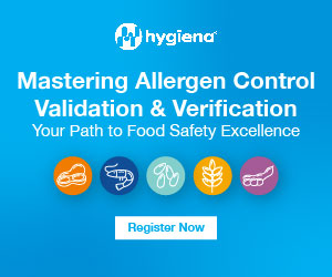 Hygiena Webinar on Mastering Allergen Control Validation and Verification for Food Safety Excellence