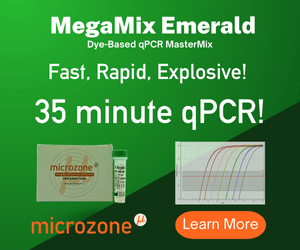 MegaMix Emerald Fast Rapid Explosive qPCR in 35 minutes