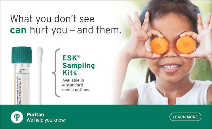 Verify Sanitation Protocol with Puritan® ESK Environmental Sampling Kits
