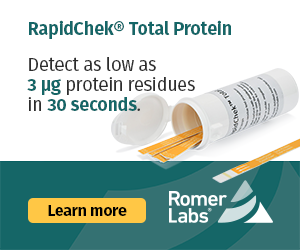 RapidChek Total Protein - Detect as low as 3 microgram protein residue in 30 seconds