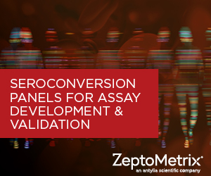 ZeptoMetrix seroconversion panels for assay development and validation