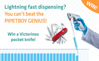 Test Your Pipet Controller Against the PIPETBOY GENIUS for a Chance to Win 