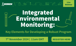 Join Neogen for a Live Webinar Integrated Environmental Monitoring